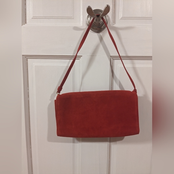 Hobbs London red suede handbag - Picture 5 of 5
